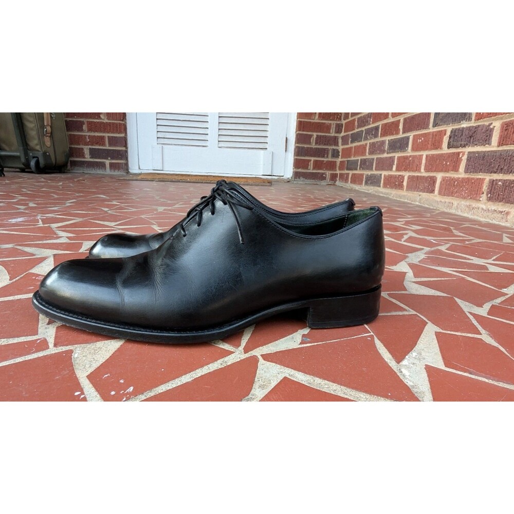 Brioni Essential Black Leather Milano Oxford Shoes-Men's US 8 (Retail$1250)